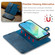 Samsung Galaxy A16 5G DG.MING Crazy Horse Texture Detachable Magnetic Leather Case - Blue Samsung Galaxy A16 5G DG.MING Crazy Horse Texture Detachable Magnetic Leather Case - Blue
