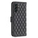 Samsung Galaxy A16 5G Diamond Lattice Wallet Flip Leather Phone Case - Black