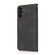 Samsung Galaxy A16 5G Dual-color Stitching Leather Phone Case - Black Brown