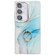 Samsung Galaxy A16 5G Electroplated Marble Texture Ring Holder Phone Case - Light Blue S5 Samsung Galaxy A16 5G Electroplated Marble Texture Ring Holder Phone Case - Light Blue S5