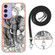 Samsung Galaxy A16 5G Electroplating Dual-side IMD Phone Case with Lanyard - Totem Elephant