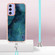 Samsung Galaxy A16 5G Electroplating Marble Dual-side IMD Phone Case with Lanyard - Green 017