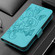 Samsung Galaxy A16 5G Embossed Rose RFID Anti-theft Leather Phone Case - Light Blue