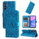 Samsung Galaxy A16 5G Embossed Sunflower Leather Phone Case - Blue