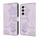 Samsung Galaxy A16 5G Fresh Painted Leather Phone Case - Small Lilac Flowers