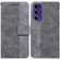 Samsung Galaxy A16 5G Geometric Embossed Leather Phone Case - Grey