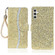 Samsung Galaxy A16 5G Glitter Powder Filp Leather Phone Case - Gold