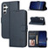 Samsung Galaxy A16 5G Global Embossed Happy Cat Pattern Flip Leather Phone Case - Blue Samsung Galaxy A16 5G Global Embossed Happy Cat Pattern Flip Leather Phone Case - Blue
