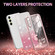 Samsung Galaxy A16 5G Gradient Glitter Flower All-inclusive Phone Case - Pink