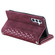 Samsung Galaxy A16 5G Grid Texture Zipper Leather Phone Case with Lanyard - Wine Red