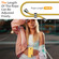 Samsung Galaxy A16 5G Integrated Card Bag Solid Color Liquid Silicone Phone Case with Lanyard - Yellow