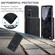 Samsung Galaxy A16 5G JEEHOOD J02 Magnetic Zipper Horizontal Flip Leather Phone Case - Black