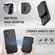 Samsung Galaxy A16 5G JEEHOOD J05 Business Magnetic Style RFID Leather Phone Case - Black