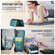 Samsung Galaxy A16 5G JEEHOOD J05 Business Magnetic Style RFID Leather Phone Case - Blue Green