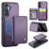 Samsung Galaxy A16 5G JEEHOOD J05 Business Magnetic Style RFID Leather Phone Case - Purple
