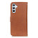 Samsung Galaxy A16 5G KHAZNEH Cowhide Texture Horizontal Flip Leather Phone Case - Brown