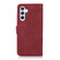 Samsung Galaxy A16 5G KHAZNEH Matte Texture Leather Phone Case - Red
