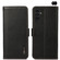 Samsung Galaxy A16 5G KHAZNEH Side-Magnetic Litchi Genuine Leather RFID Phone Case - Black