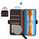 Samsung Galaxy A16 5G KHAZNEH Side-Magnetic Litchi Genuine Leather RFID Phone Case - Brown