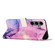 Samsung Galaxy A16 5G Painted Marble Pattern Leather Phone Case - Purple