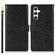 Samsung Galaxy A16 5G Peony Flowers Imprint Leather Phone Case - Black