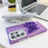 Samsung Galaxy A16 5G Plating Glitter Lens Film Texture Butterfly Holder Wristband Phone Case - Purple Wrinkles
