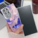 Samsung Galaxy A16 5G Plating Texture Butterfly TPU Phone Case with Glitter Lens Film - Blue Butterflies HU3
