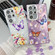 Samsung Galaxy A16 5G Plating Texture Butterfly Wristband TPU Phone Case with Glitter Lens Film - Pink Butterflies HU5