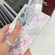 Samsung Galaxy A16 5G Plating Texture Butterfly Wristband TPU Phone Case with Glitter Lens Film - Purple Butterflies HU4