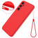 Samsung Galaxy A16 5G Pure Color Liquid Silicone Shockproof Full Coverage Phone Case - Red