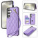 Samsung Galaxy A16 5G Rhombic Dual Buckle Card Slots Phone Case with Lanyard - Purple
