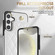 Samsung Galaxy A16 5G Rhombic Dual Buckle Card Slots Phone Case with Lanyard - White Samsung Galaxy A16 5G Rhombic Dual Buckle Card Slots Phone Case with Lanyard - White