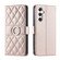 Samsung Galaxy A16 5G Ring Buckle Rhombic Leather Phone Case - Rose Gold Samsung Galaxy A16 5G Ring Buckle Rhombic Leather Phone Case - Rose Gold