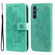 Samsung Galaxy A16 5G Seven-petal Flowers Embossing Leather Phone Case - Green