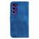Samsung Galaxy A16 5G Seven-shaped Embossed Leather Phone Case - Blue