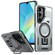 Samsung Galaxy A16 5G Shield Hollow Frame Holder MagSafe Phone Case - Grey Samsung Galaxy A16 5G Shield Hollow Frame Holder MagSafe Phone Case - Grey