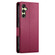 Samsung Galaxy A16 5G Side Buckle Magnetic Frosted Leather Phone Case - Wine Red