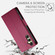 Samsung Galaxy A16 5G Side Buckle Magnetic Frosted Leather Phone Case - Wine Red