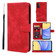 Samsung Galaxy A16 5G Skin Feel Geometric Lines Leather Phone Case - Red