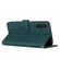 Samsung Galaxy A16 5G Skin Feel Heart Embossed Leather Phone Case with Long Lanyard - Green