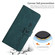Samsung Galaxy A16 5G Skin Feel Heart Embossed Leather Phone Case with Long Lanyard - Green