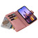 Samsung Galaxy A16 5G Skin Feel Multi Card Slots Zipper Wallet Leather Phone Case - Pink