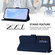 Samsung Galaxy A16 5G Skin Feel Solid Color Leather Phone Case with Lanyard - Navy Blue