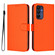 Samsung Galaxy A16 5G Skin Feel Solid Color Leather Phone Case with Lanyard - Orange