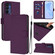 Samsung Galaxy A16 5G Skin Feel Solid Color Leather Phone Case with Lanyard - Violet