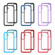 Samsung Galaxy A16 5G Starry Sky Solid Color Shockproof TPU Clear PC Phone Case - Red