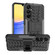 Samsung Galaxy A16 5G Tire Texture TPU + PC Phone Case with Holder - Black