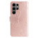 Samsung Galaxy S25 Ultra 5G 3D Butterfly Embossed Pattern Flip Leather Phone Case - Rose Gold