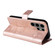 Samsung Galaxy S25 Ultra 5G 3D Butterfly Embossed Pattern Flip Leather Phone Case - Rose Gold