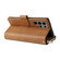Samsung Galaxy S25 Ultra 5G 9-Card Slots Zipper Wallet Bag Leather Phone Case - Brown